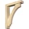 Ekena Millwork Imperial Block Rough Sawn Bracket w/ Offset Brace, Douglas Fir, 4"W x 18"D x 22"H BKT0402X18X22IMP05RDF - alternate 1
